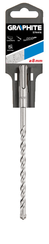 Grąžtas betonui graphite sds+ 57h416, 8x160 mm