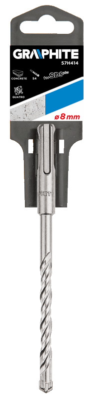 Grąžtas betonui graphite sds+ 57h414, 8x110 mm