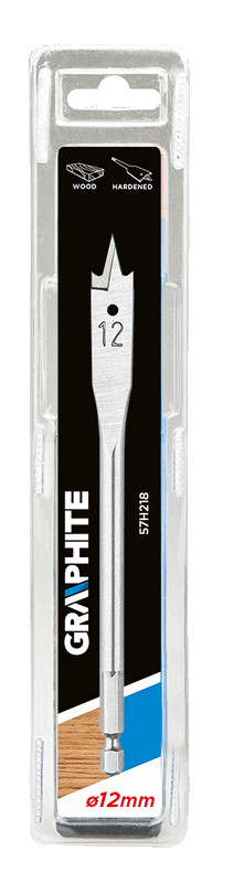 Wiertło do drewna graphite łopatkowe 12mm (57h218)