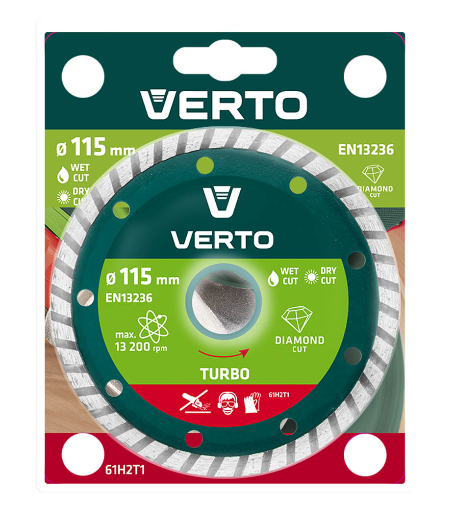 Verto diamond gelež geležtė 115x22,2mm turbina