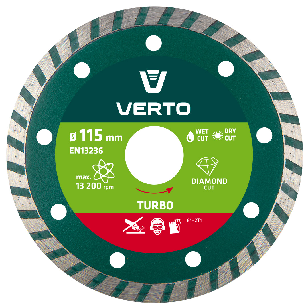 Verto diamond gelež geležtė 115x22,2mm turbina