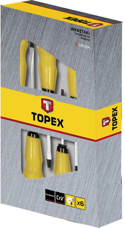 Atsuktuvai Topex 39D504, 6 vnt.