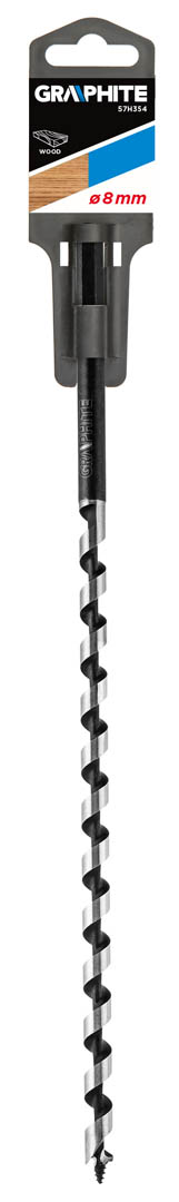 Spiralinis grąžtas medienai graphite 57h354, 8x250 mm