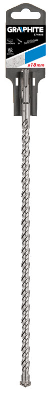 Grąžtas betonui graphite sds+ 57h486, 18x600 mm