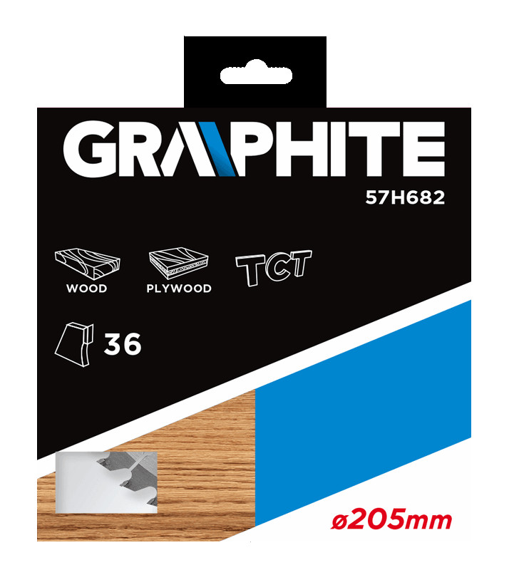Grafitinis diskinis pjūklas 205x30x3,2mm 36z. - 57h682