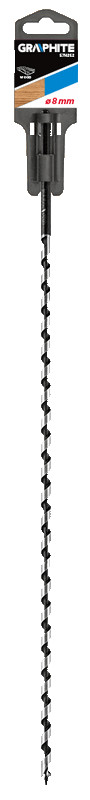 Spiralinis grąžtas medienai graphite 57h252, 8x400 mm