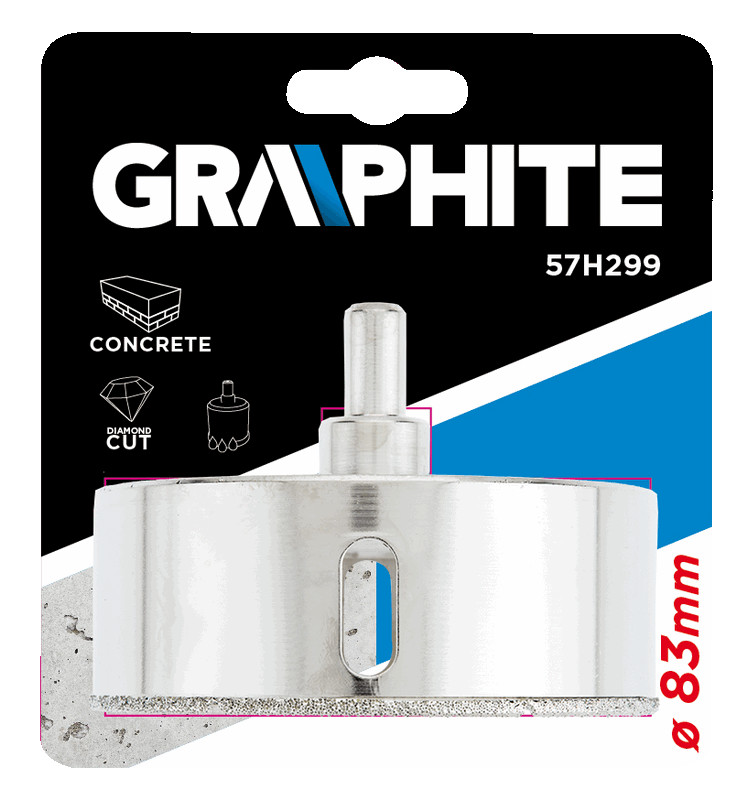 Graphite otwornica diamentowa do gresu 83mm 57h299