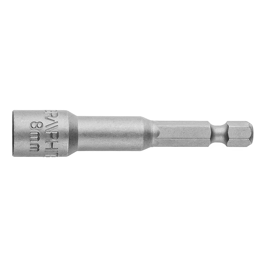 Magnetinis antgalis graphite, 8x65mm, 1/4
