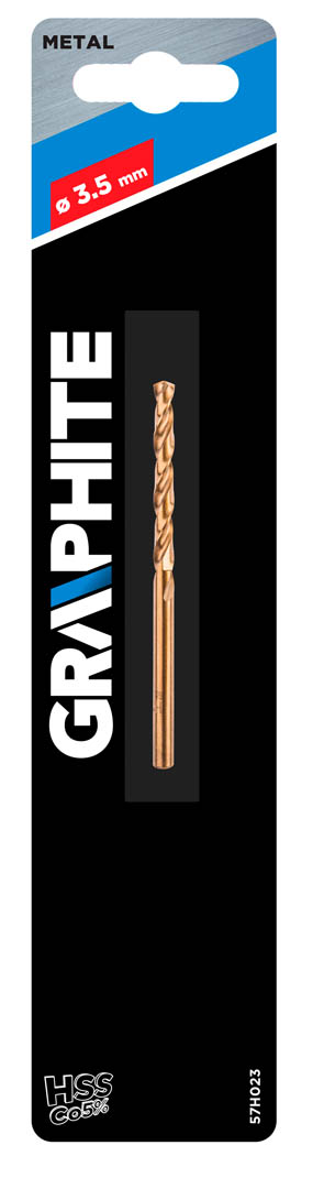 Grąžtas metalui graphite 57h023, 3,5 mm
