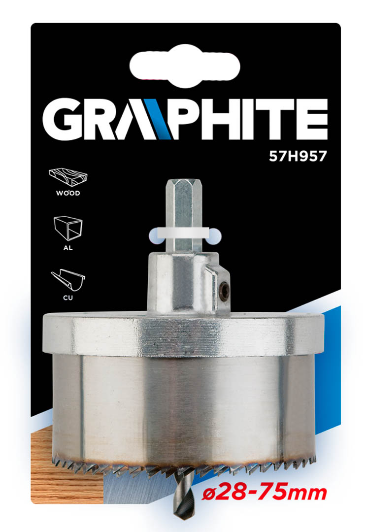 Graphite skilių pjuklas 28-75x30mm 5szt. - 57h957