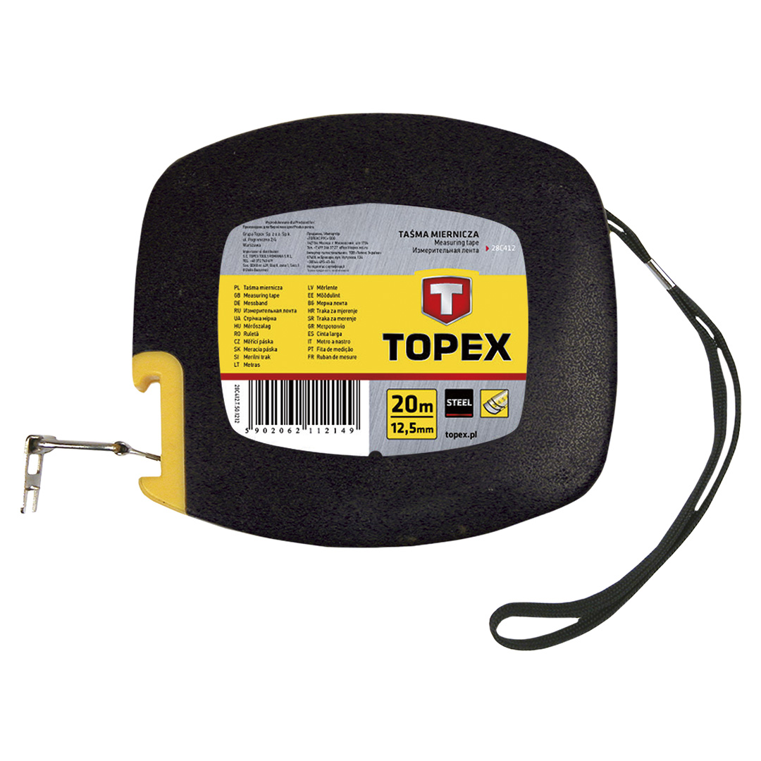 Ruletė metalinė 12,5 mm topex 20m