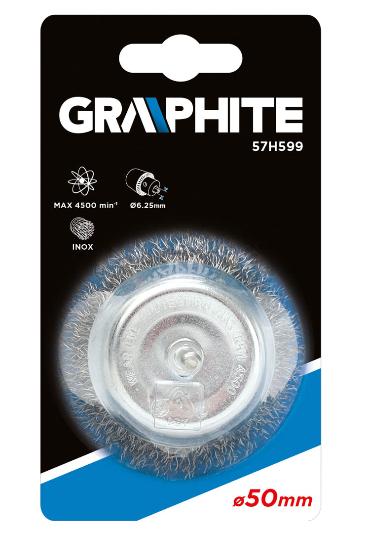 Graphite metalinis šlifuoklis 50 mm inox - 57h599