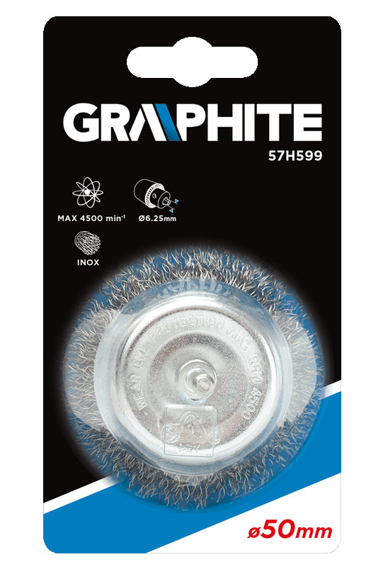 Graphite metalinis šlifuoklis 50 mm inox - 57h599