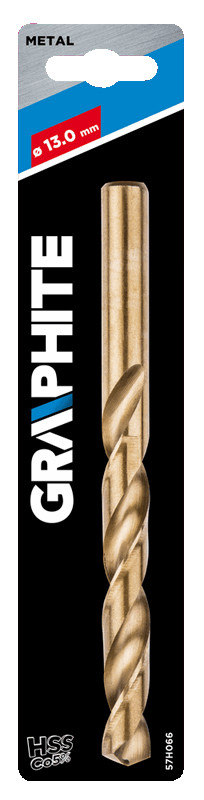 Grąžtas metalui graphite 57h066, 13 mm