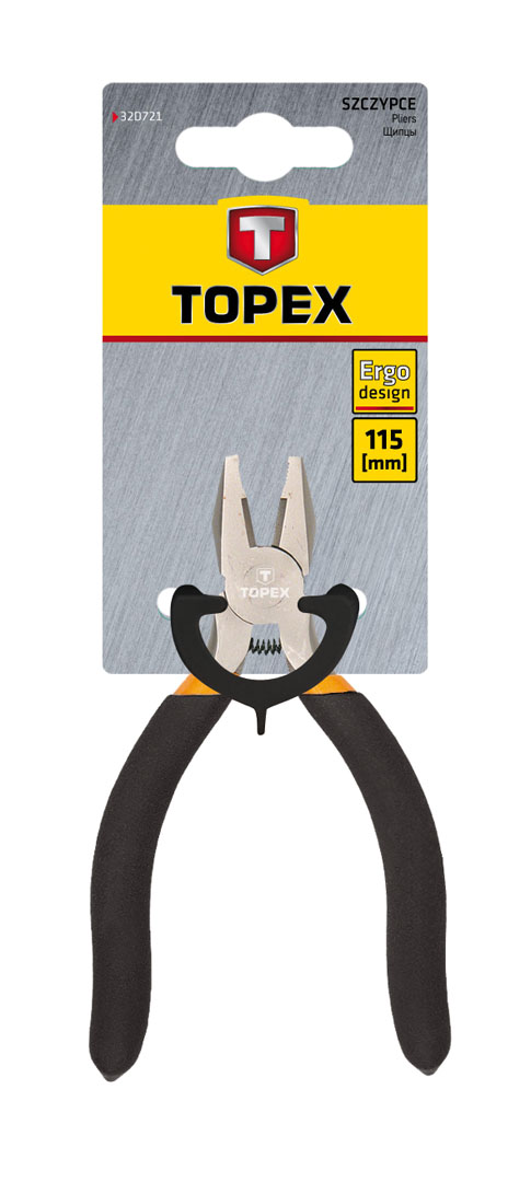Topex szczypce precyzyjne uniwersalne 115mm - 13201