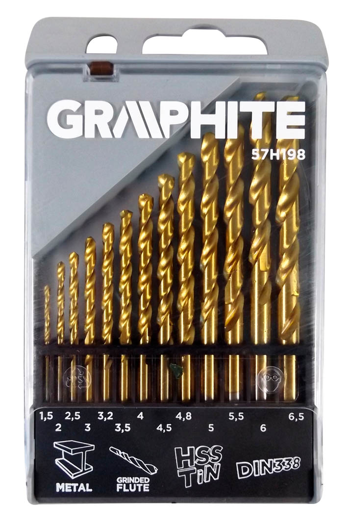 Grąžtų rinkinys graphite 57h198