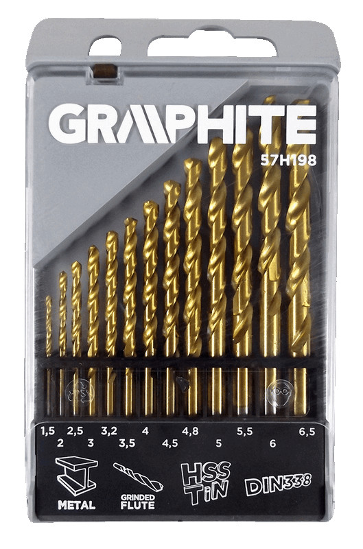 Grąžtų rinkinys graphite 57h198