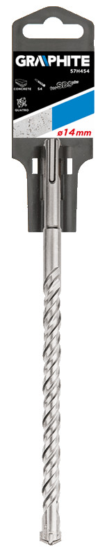 Grąžtas betonui graphite sds+ 57h454, 14x210 mm