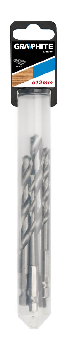 Spiralinis grąžtas medienai graphite 57h358, 12x250 cm