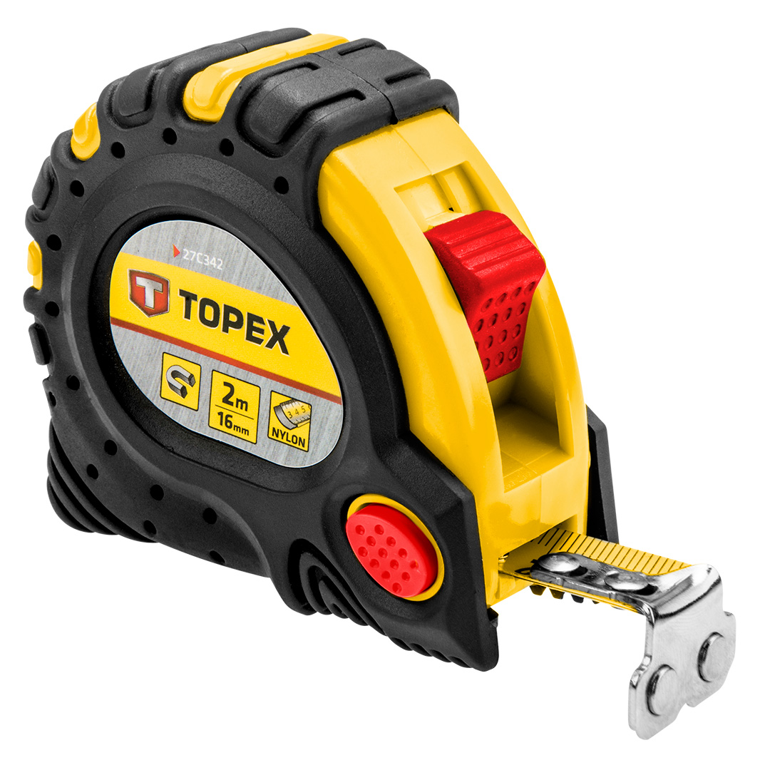 Ruletė su magnetu topex 2m, 16mm