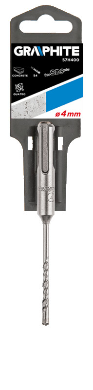 Grąžtas betonui graphite sds+ 57h400, 4x110 mm