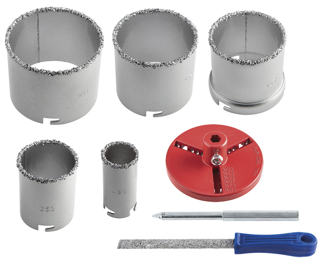 Grąžtų rinkinys betonui verto t60h900, 5vnt., 83 mm
