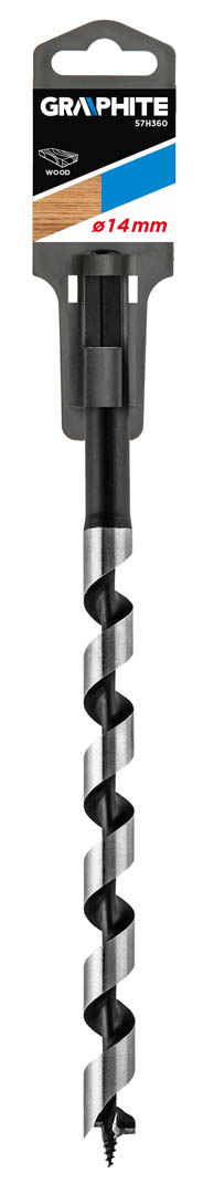 Wiertło do drewna graphite spiralne 14mm (57h360)