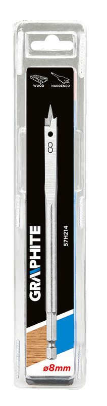 Grąžtas medienai graphite 57h214, 8 mm
