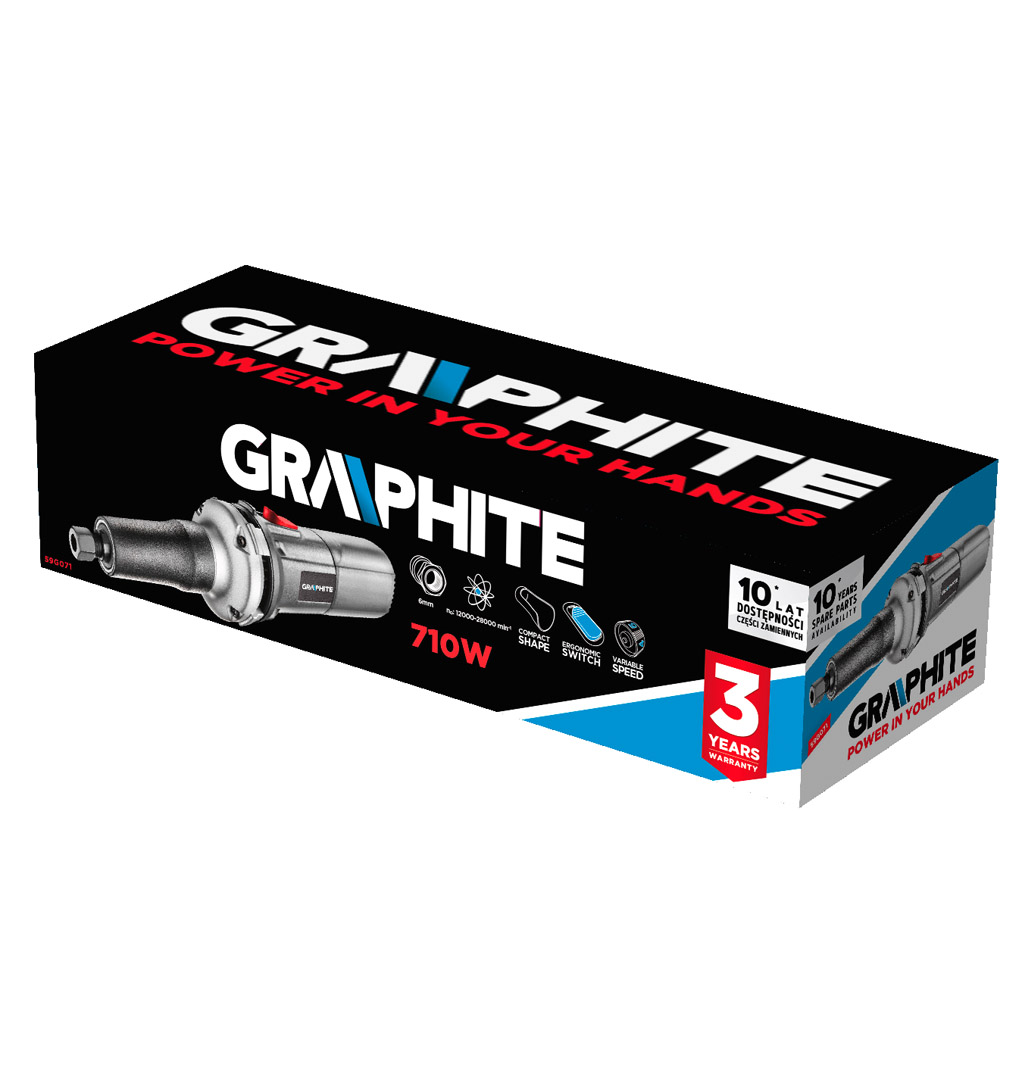 Tiesinis šlifuoklis Graphite 710W 59G071