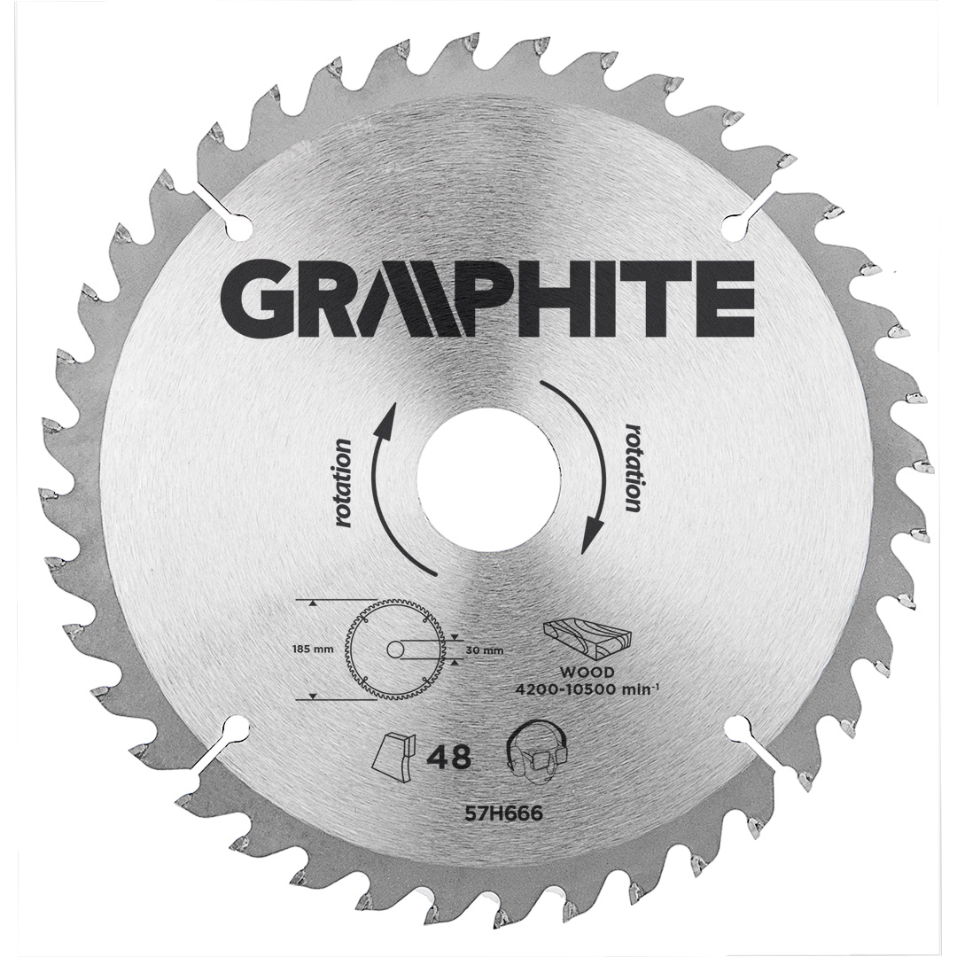 Pjovimo diskas graphite 190x30mm 40 zębów 57h670