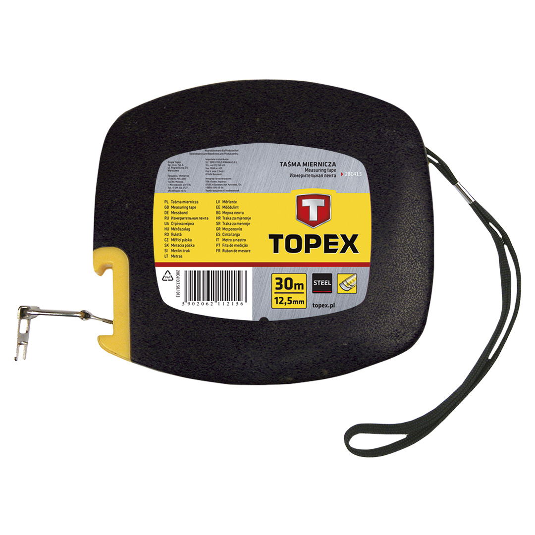 Ruletė metalinė 12,5 mm topex 30m