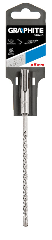 Grąžtas betonui graphite sds+ 57h410, 6x210 mm