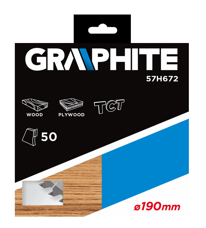Grafitinis diskinis pjūklas 190x30x3,2 mm 50z. - 57h672