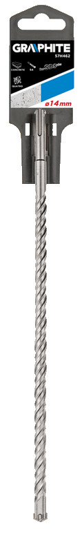 Grąžtas betonui graphite sds+ 57h462, 14x400 mm