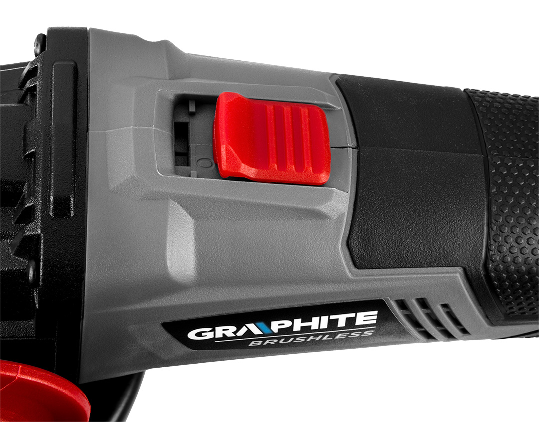 Akumuliatorinis kampinis šlifuoklis be šepetėlių 125mm 18V Graphite 58G026