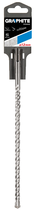 Grąžtas betonui graphite sds+ 57h442, 12x260 mm