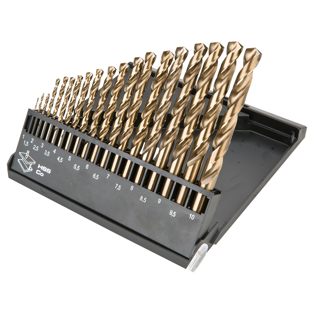 Wiertło do metalu graphite kobaltowe walcowe 1,5 2 7 4,5 4 5,5 5 1 3 2,5 3,5 6 10 6,5 7,5 8 8,5 9 9,5mm zestaw (57h089)