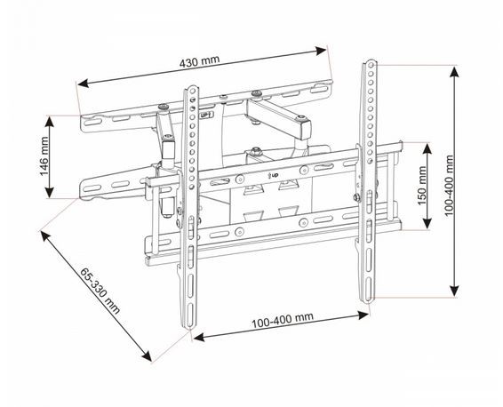 Tv laikiklis art ux150 23-60”