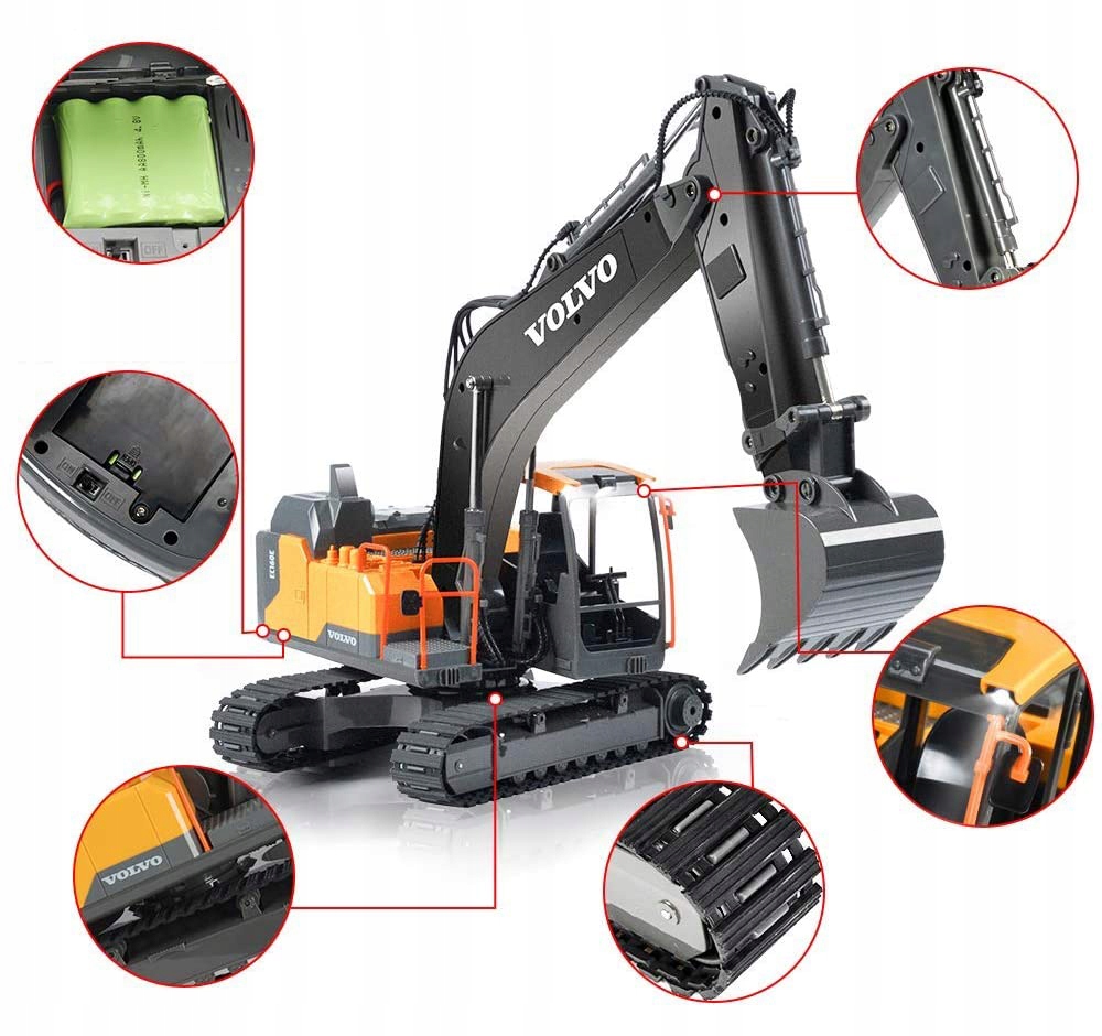 3-in-1 dvigubas rc volvo