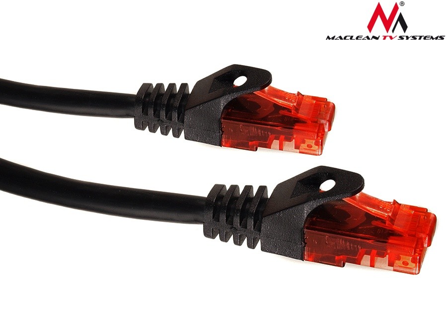 Tinklo laidas maclean mctv-742 patchcord utp cat6 cable plug-plug 3m black