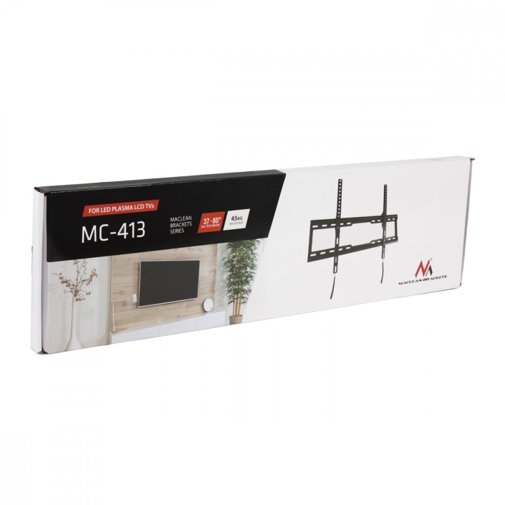 Tv laikiklis maclean mc-413 tv siena laikiklis, vesa 600x400, 32-80