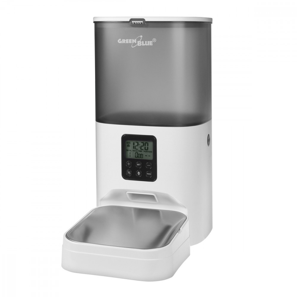 Gyvūnų ėdalo dozatorius GreenBlue GB393, pilkas