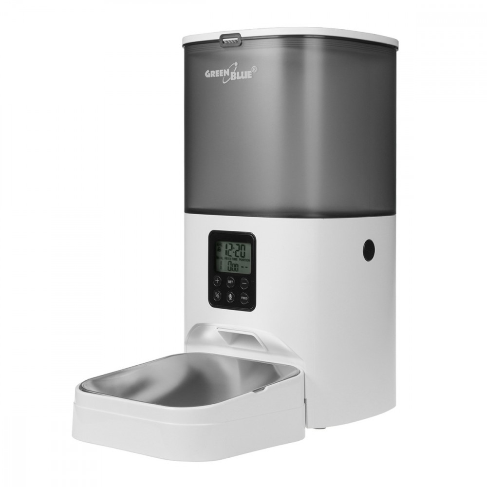 Gyvūnų ėdalo dozatorius GreenBlue GB393, pilkas