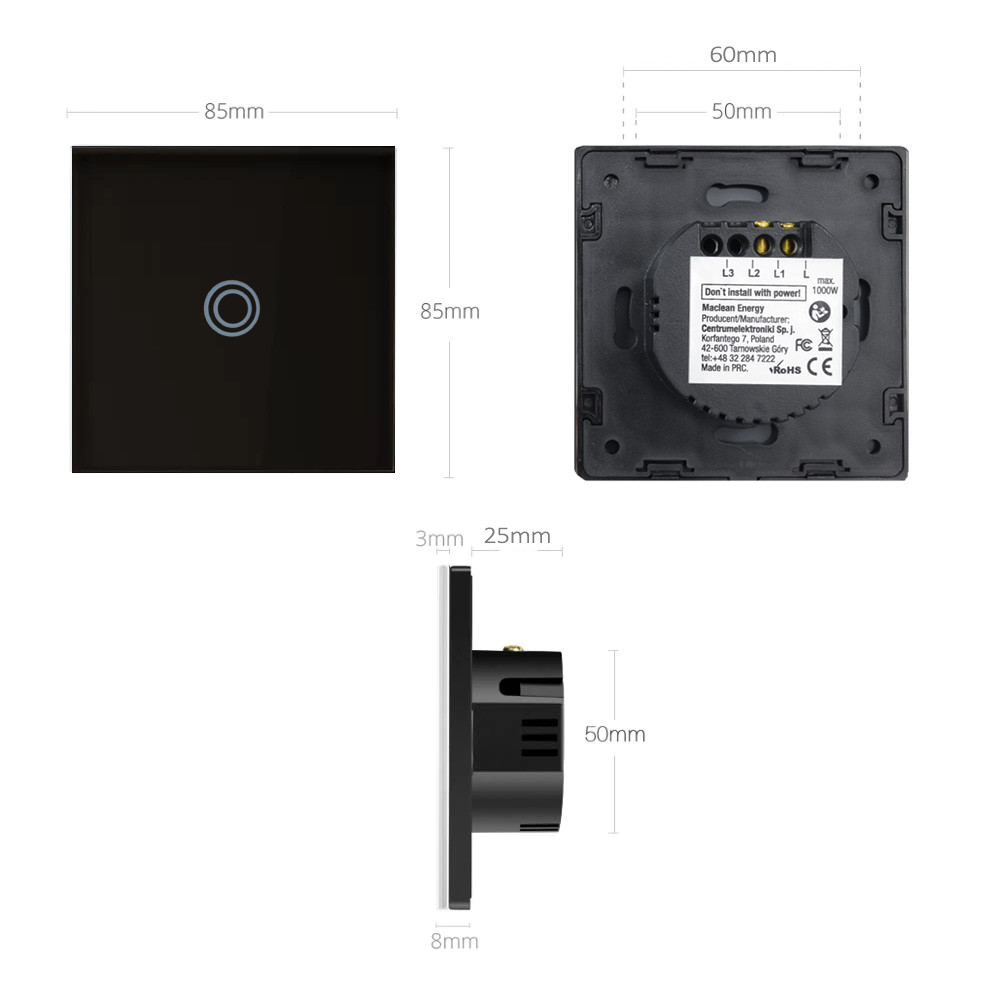 Maclean Touch Light Switch jungiklis