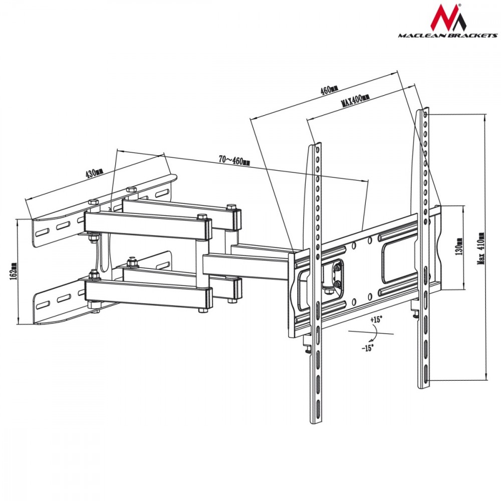 Tv laikiklis maclean mc-760 26-55”