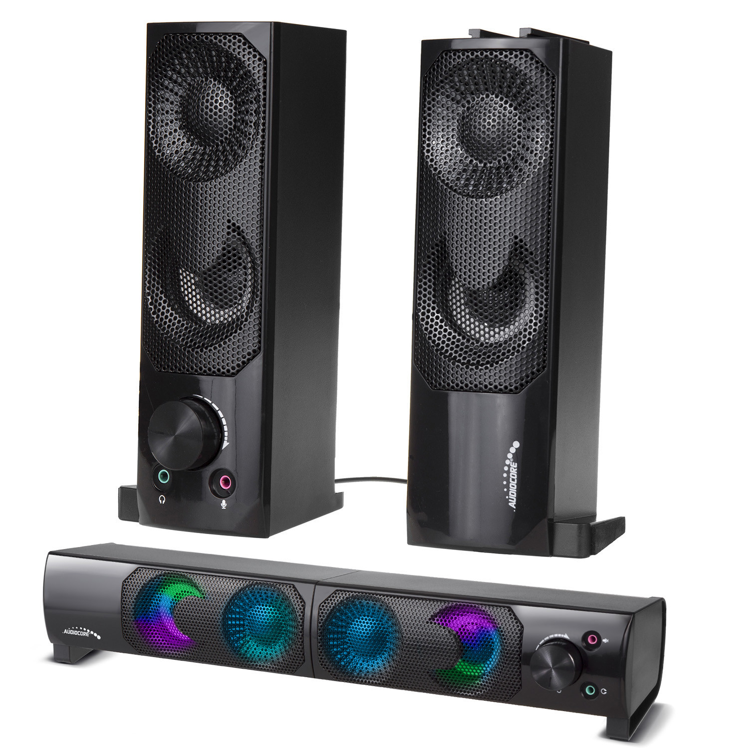 Garso sistema RGB LED Stereo Gaming