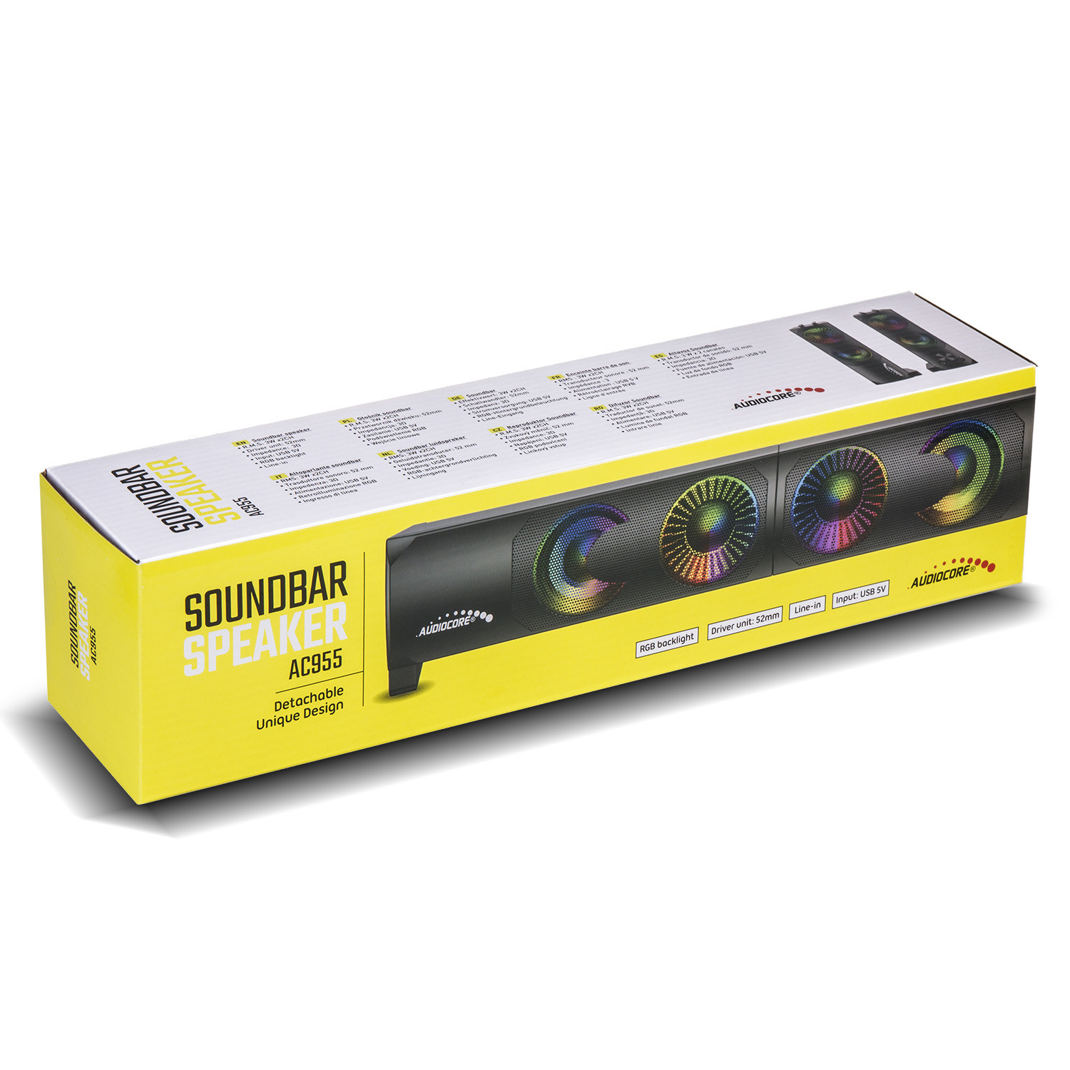 Garso sistema RGB LED Stereo Gaming
