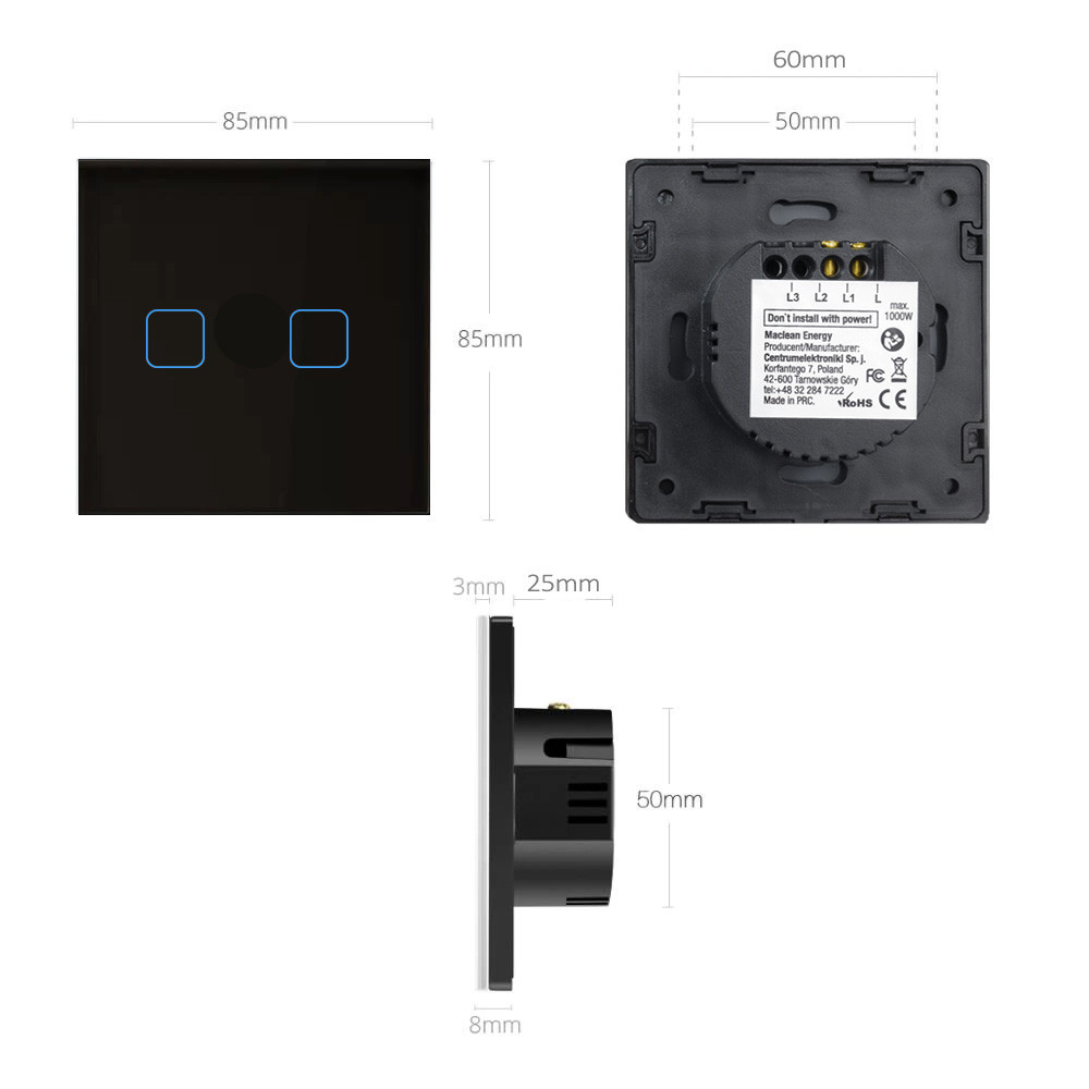 Maclean Touch Light switch jungiklis