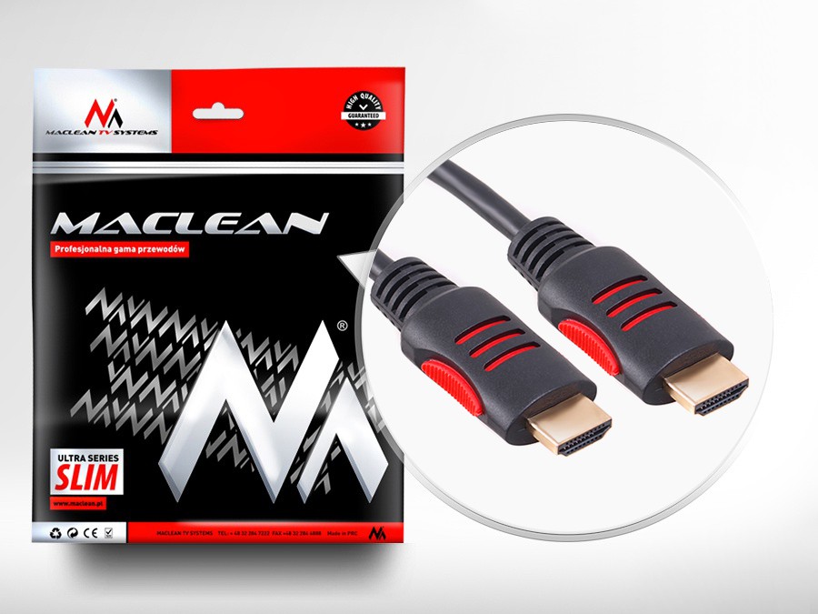 Hdmi laidas laidas hdmi maclean mctv-813, 3 m
