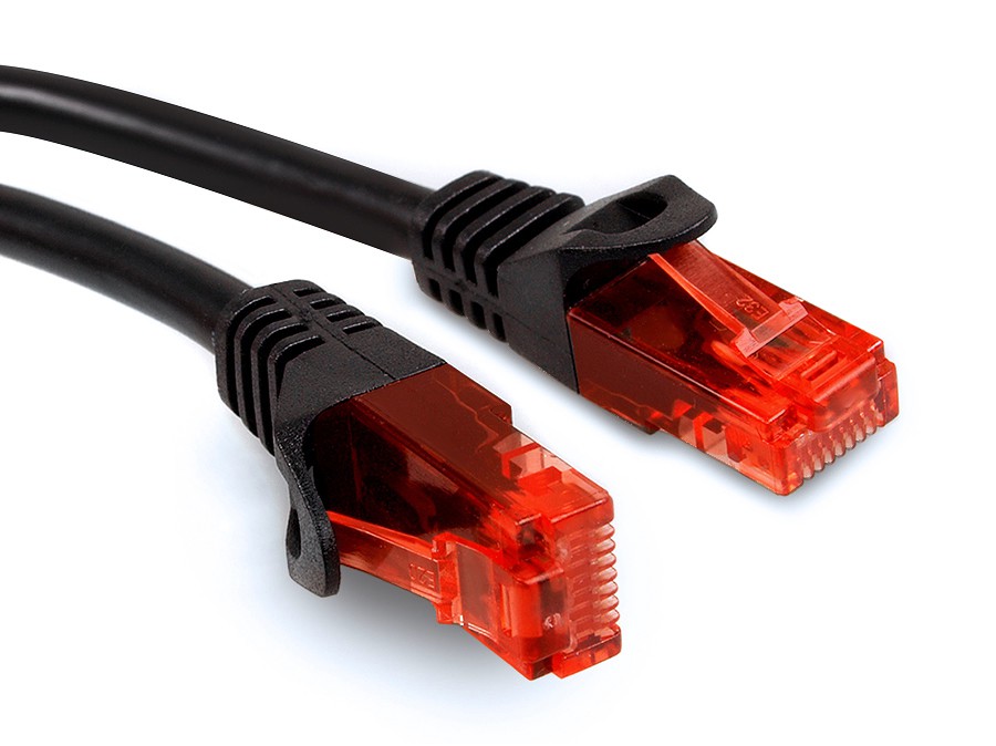 Tinklo laidas maclean mctv-740 patchcord utp cat6 cable plug-plug 1m black